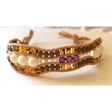 Bracelet ARUBA - Détail beige 1