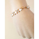 Bracelet STARS - Situation Or/Blanc