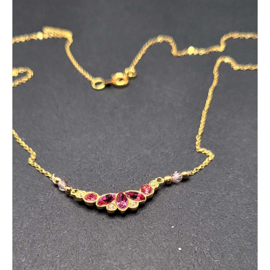 Collier BARBADE - Violet/Rose 1