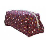 TROUSSE DE TOILETTE EVENTAIL BORDEAUX