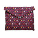 POCHETTE EVENTAIL BORDEAUX