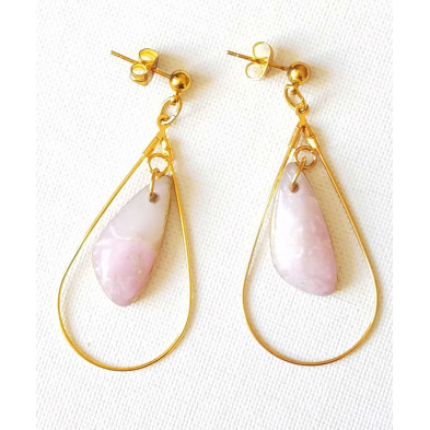 BOUCLE D'OREILLE LORENA - Rose