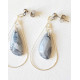 BOUCLE D'OREILLE LORENA - Gris