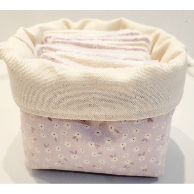 LINGETTES DEMAQUILLANTES ET NETTOYANTES FLEURS BLANCHES