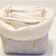 LINGETTES NETTOYANTES ET DEMAQUILLANTES FLEURI
