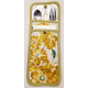PORTE-COUVERTS FLEURS JAUNES