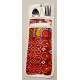 PORTE-COUVERTS PIXEL BLANC