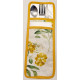 PORTE-COUVERTS NATURE JAUNE