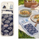PORTE-COUVERTS EVENTAIL BLANC