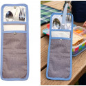 PORTE-COUVERTS PRO BLEU-GRIS