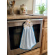SERVIETTE A SUSPENDRE RAYURES BLEUES