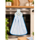 SERVIETTE A SUSPENDRE RAYURES BLEUES