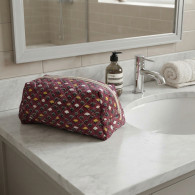 TROUSSE DE TOILETTE EVENTAIL BORDEAUX